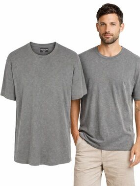 Goodlife Gray Stone Wash T-Shirt | Cotton | Crew Neck | Short Sleeve | Men’s XXL